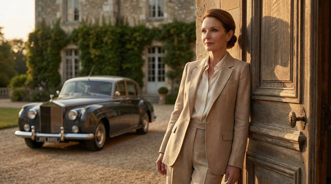 Por qué el traje de lino 100% es la prenda más elegante del armario femenino en 2026