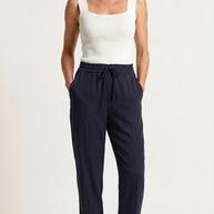 Blusa Top Livia | Punto Ribbed | Blanco Marfil