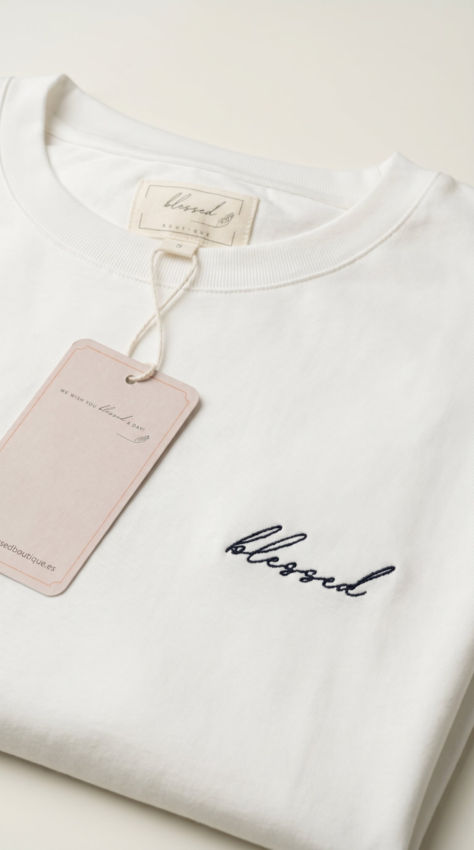 Blusa Camiseta clásica Marie | Blanco Écru