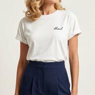Blusa Camiseta clásica Marie | Blanco Écru