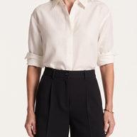 Bermuda Riviera Tiro Alto | Pantalón Corto Elegante | Negro Clásico