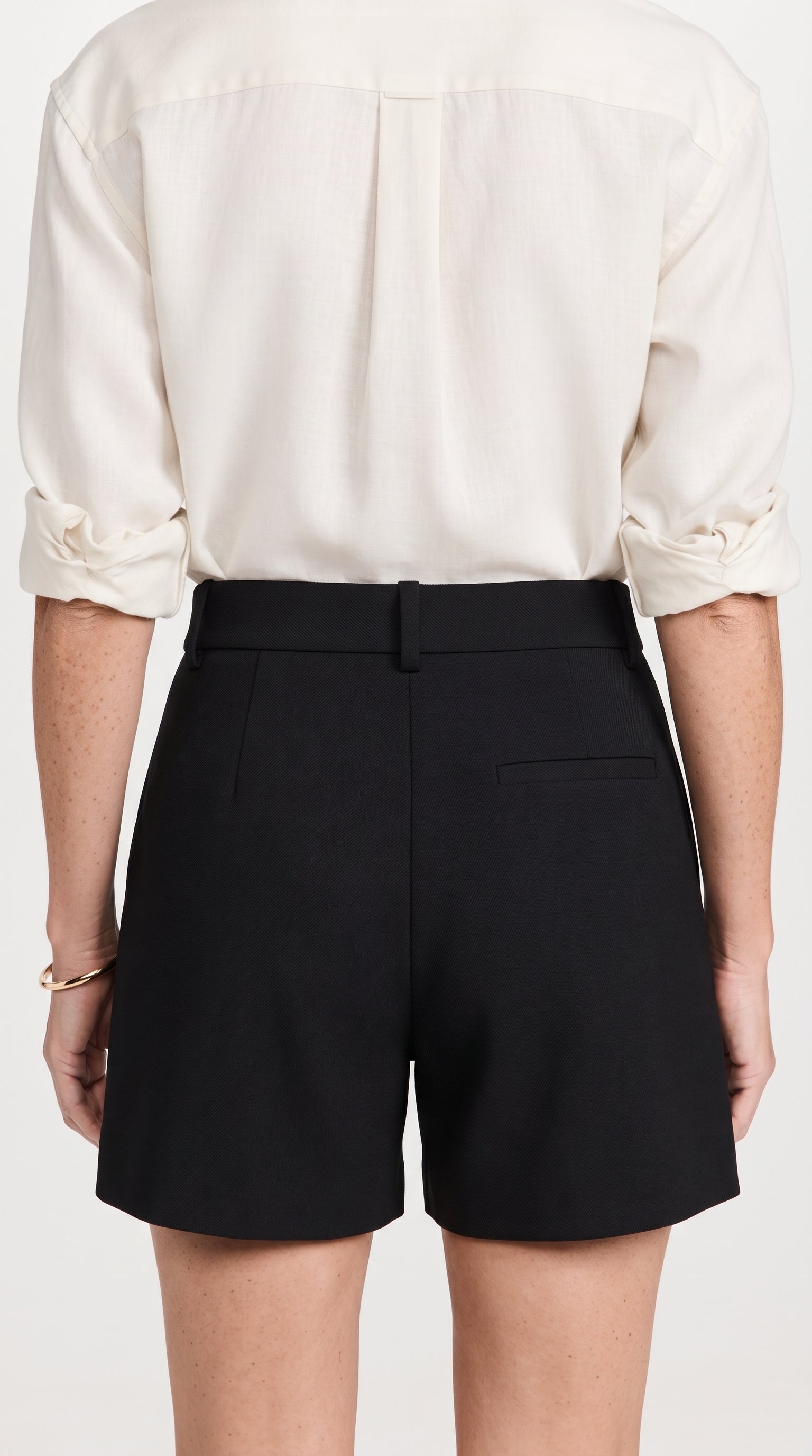 Bermuda Riviera Tiro Alto | Pantalón Corto Elegante | Negro Clásico
