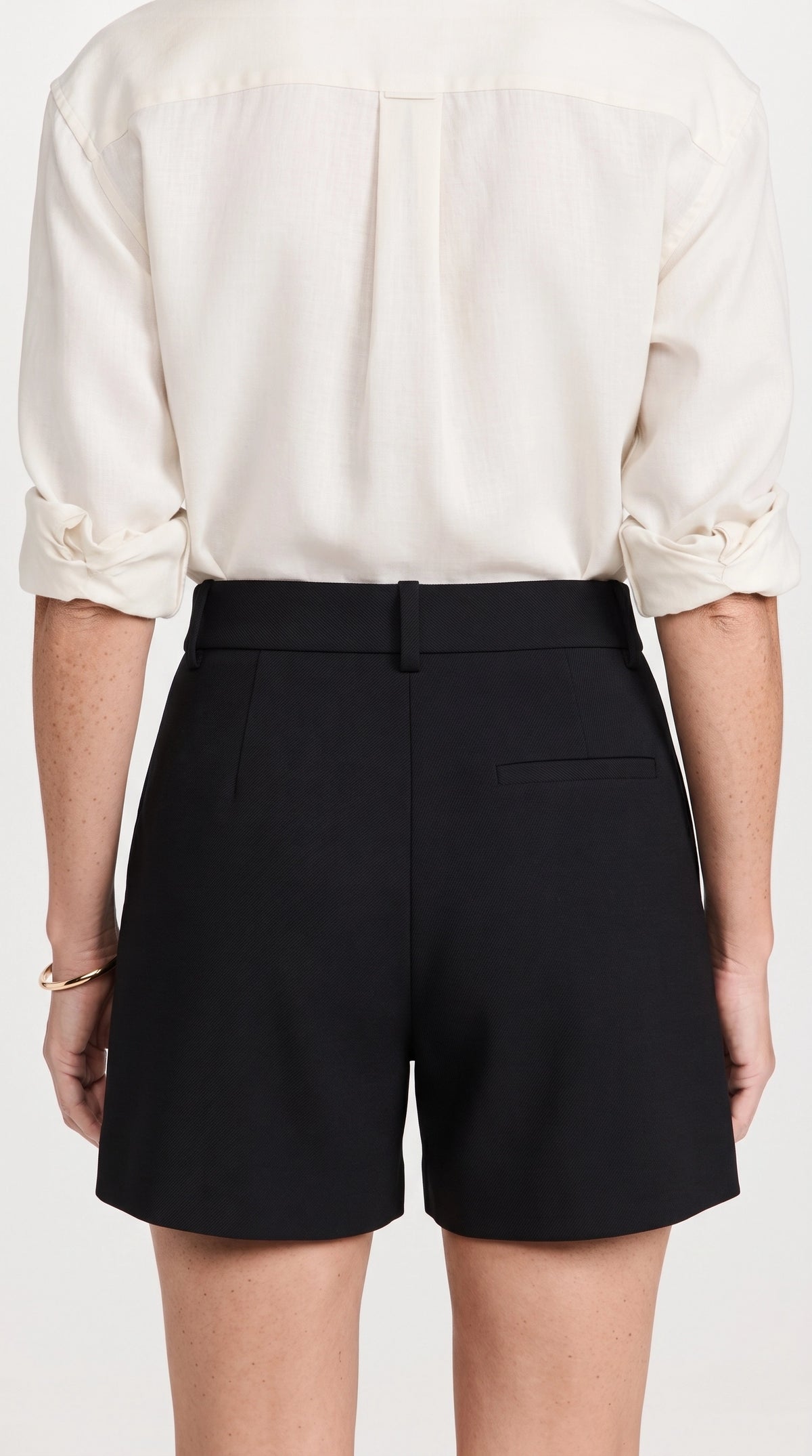 Bermuda Riviera Tiro Alto | Pantalón Corto Elegante  | Negro Clásico