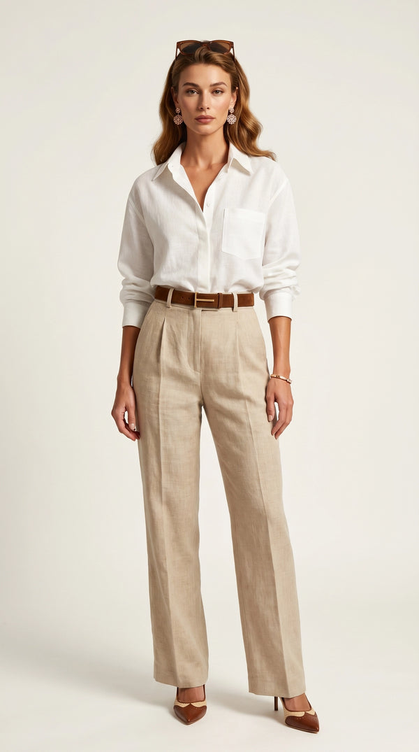 Camisa de Lino Lis | Blanco Écru