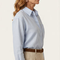 Camisa de Lino Lis | Azul Empolvado