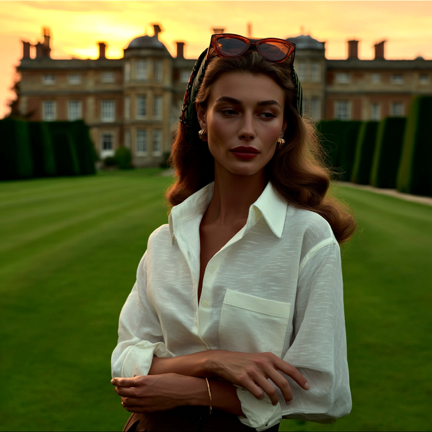 CAMISA DE LINO LIS BLANCO ÉCRU