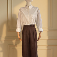 CAMISA DE LINO LIS BLANCO ÉCRU