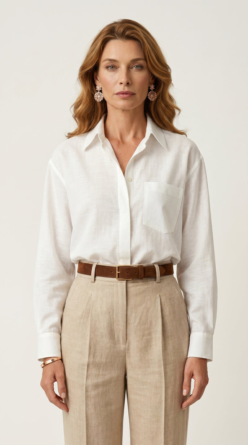 Camisa de Lino Lis | Blanco Écru