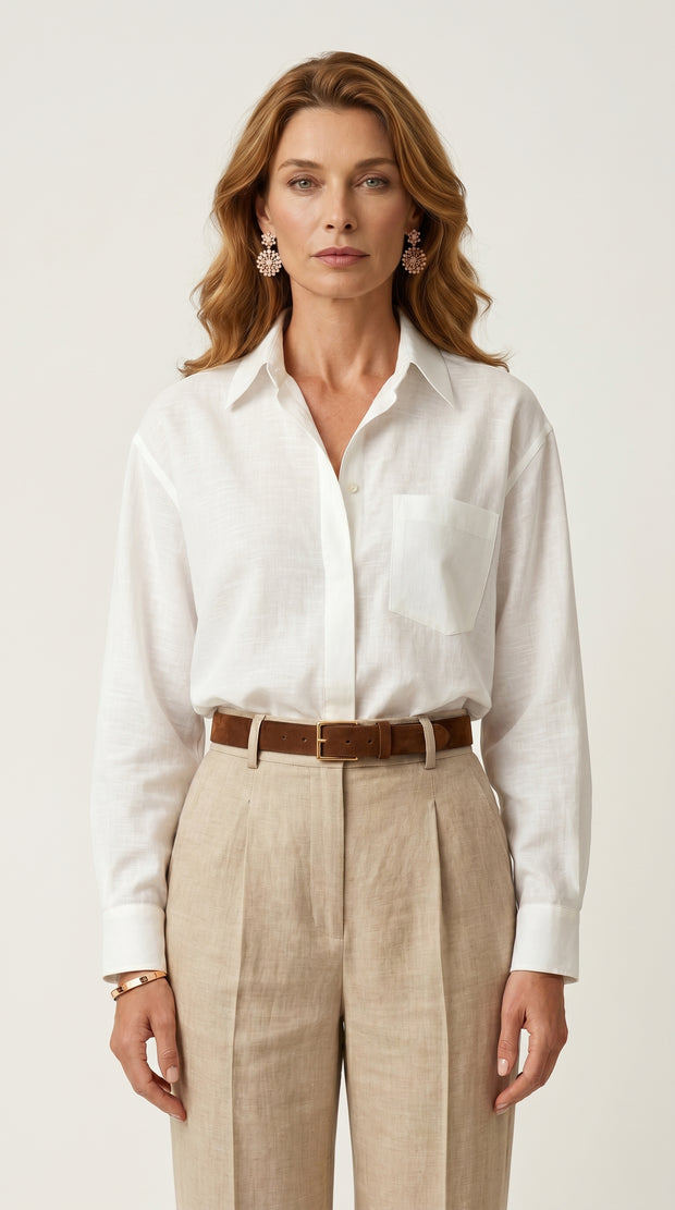Camisa de Lino Lis | Blanco Écru