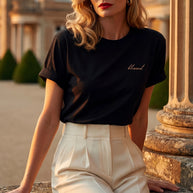 Blusa Camiseta clásica Marie | Negro