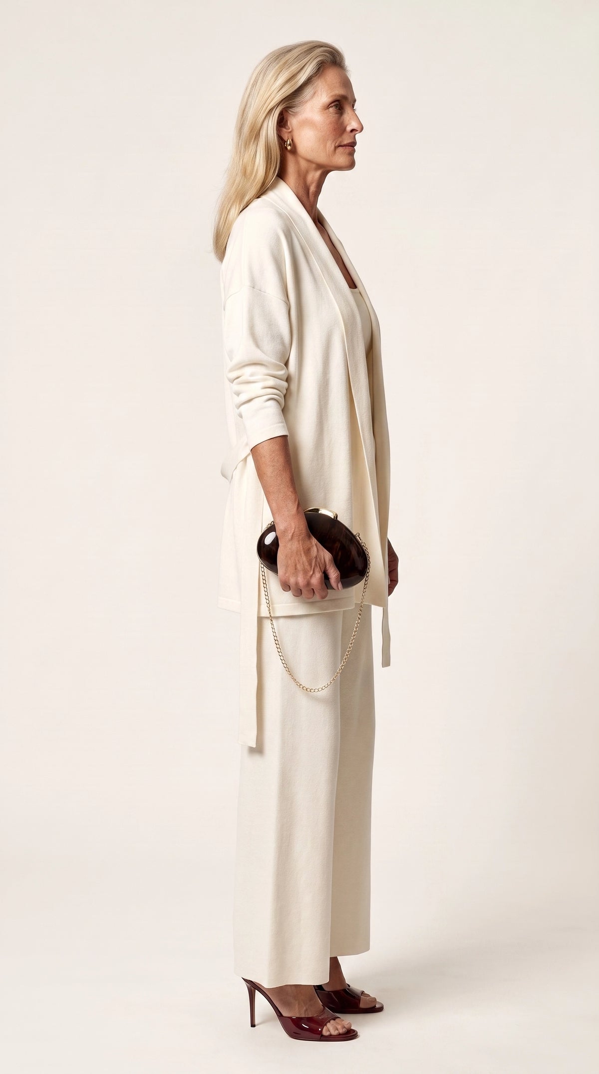 Conjunto Ocaso de Punto | Total Look 3 Piezas | Blanco Cloud