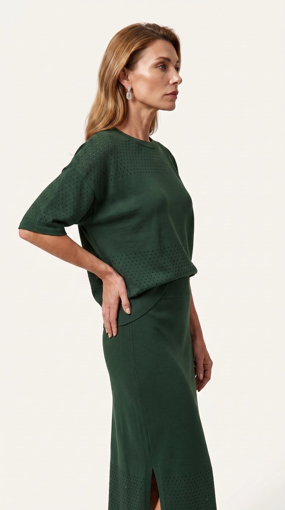 Conjunto Savia | Total Look 2 Piezas | Verde Musgo Profundo