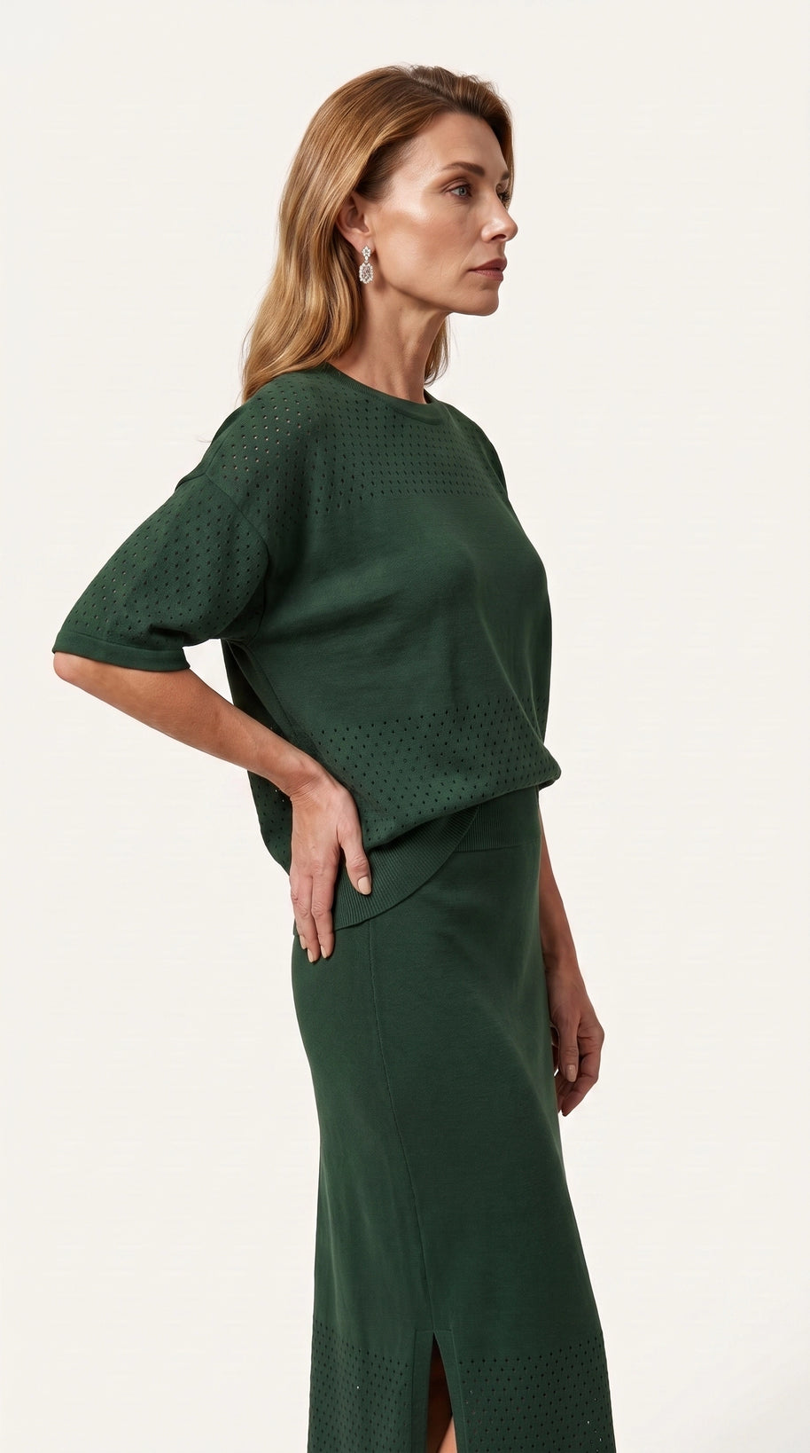 Conjunto Savia | Total Look 2 Piezas | Verde Musgo Profundo