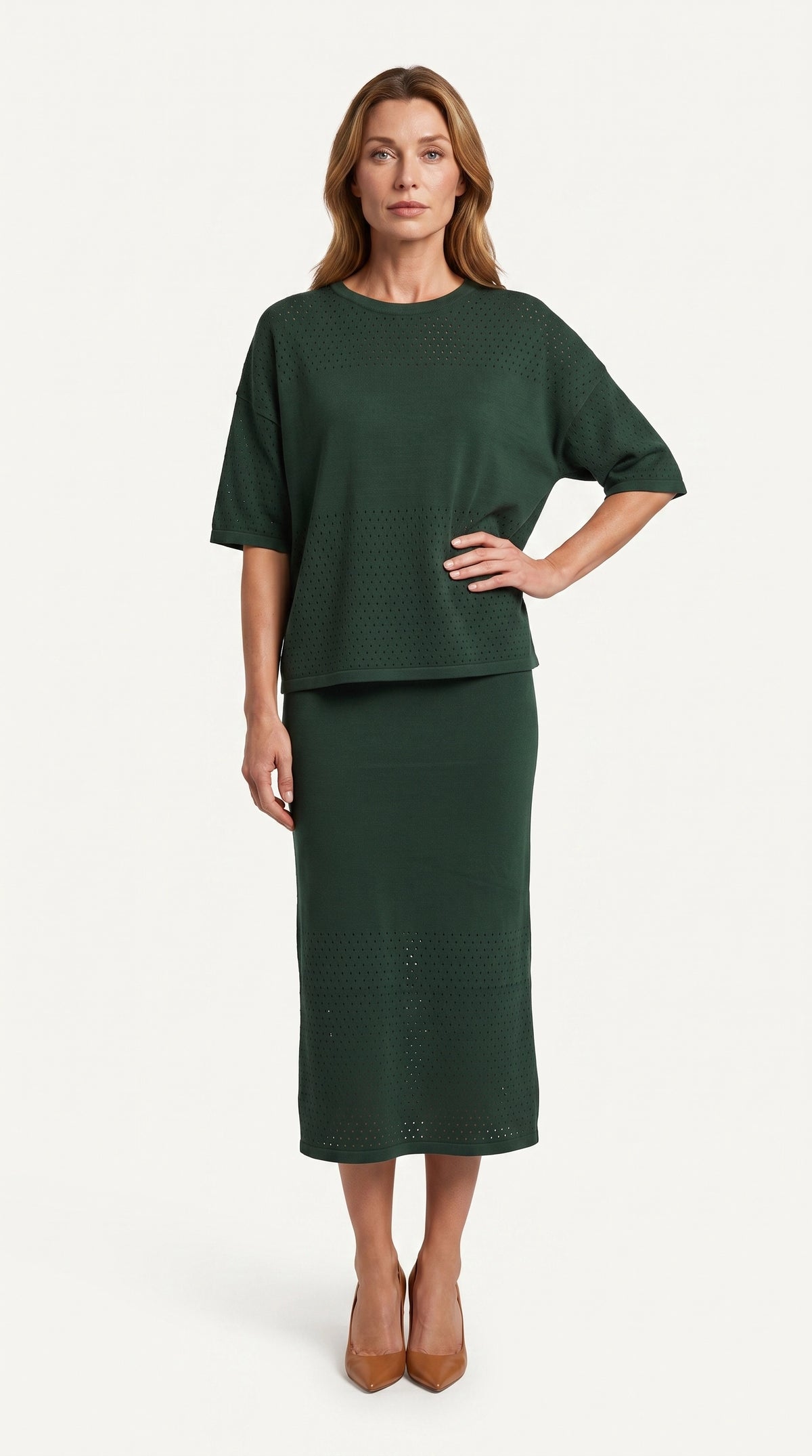 Conjunto Savia | Total Look 2 Piezas | Verde Musgo Profundo