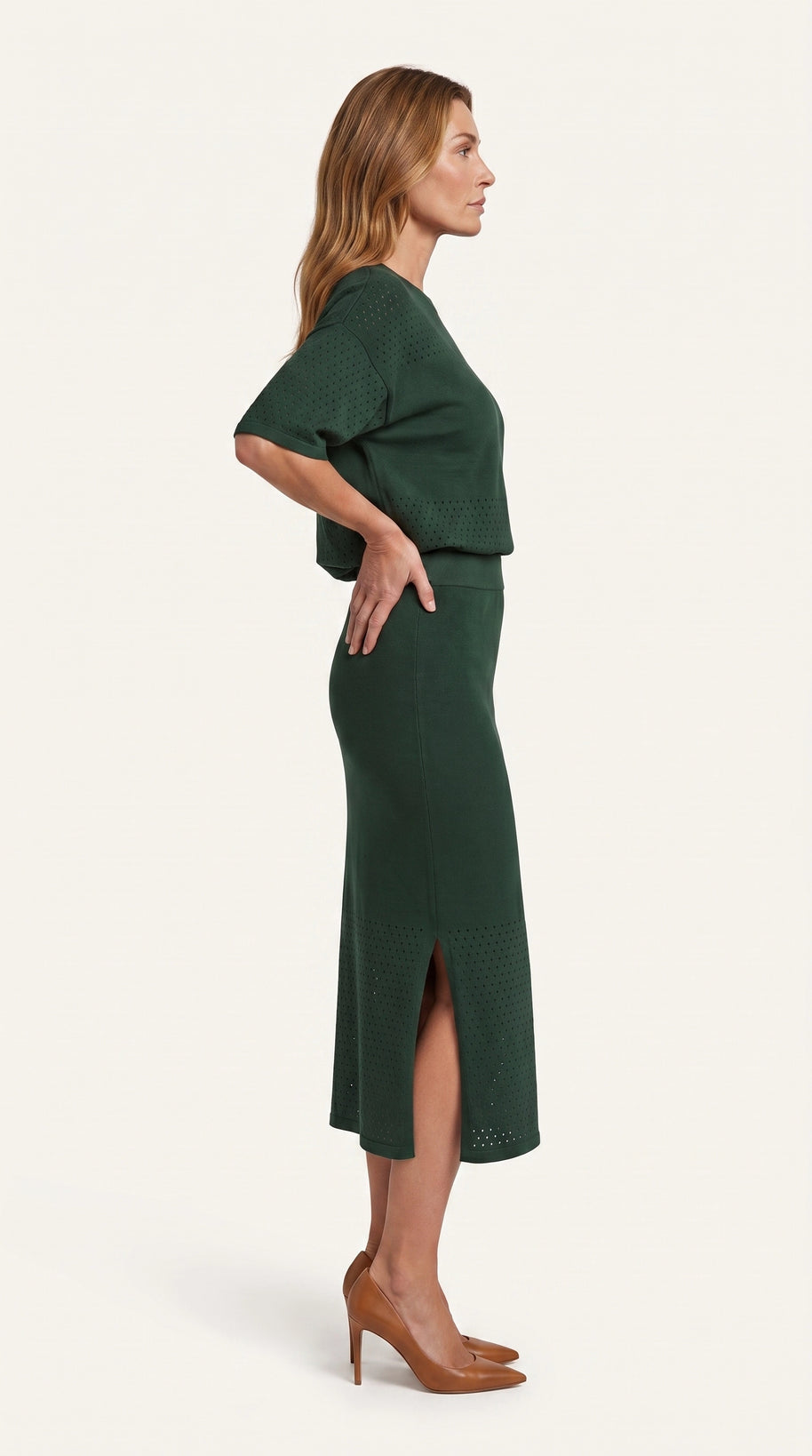 Conjunto Savia | Total Look 2 Piezas | Verde Musgo Profundo