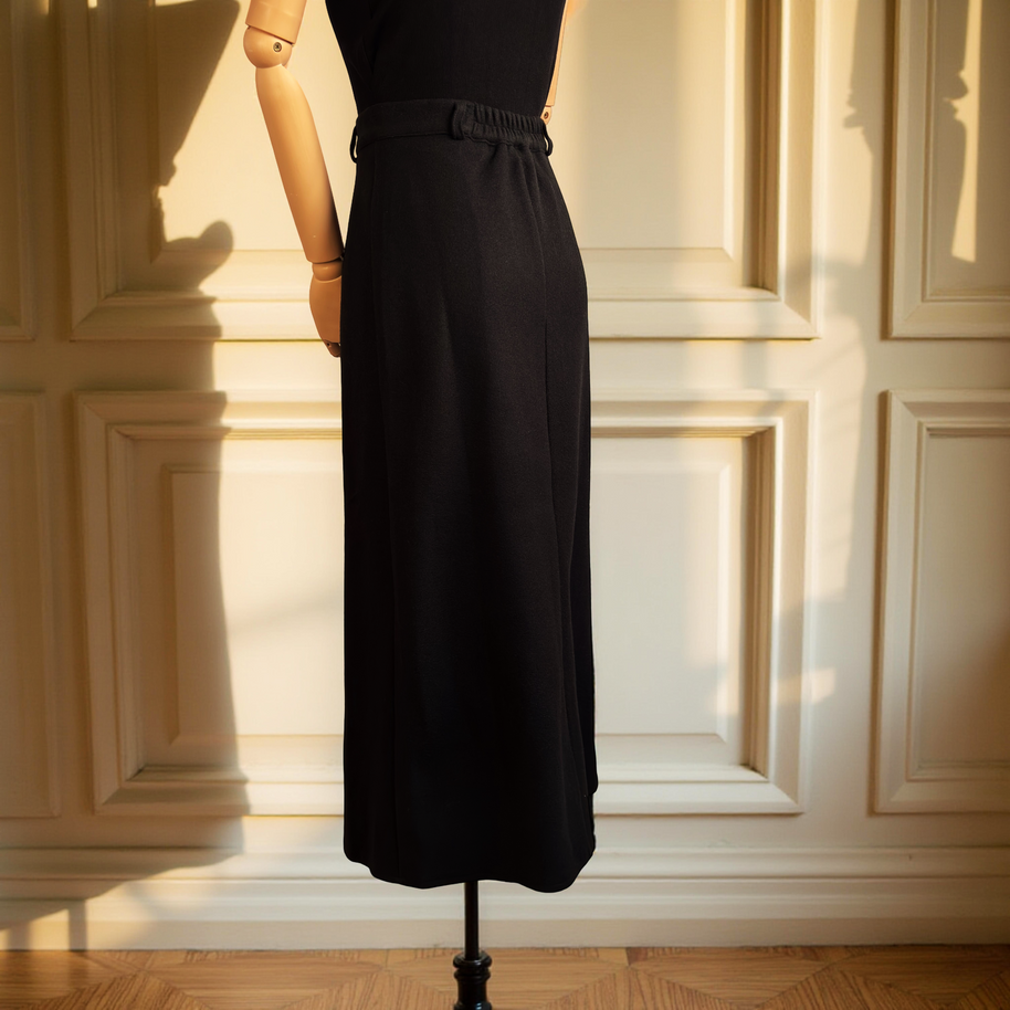 FALDA MIDI ARISTEA NEGRO CLÁSICO