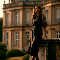 FALDA MIDI ARISTEA NEGRO CLÁSICO