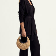 Conjunto Ocaso de Punto | Total Look 3 Piezas | Negro Clásico