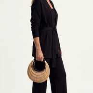 Conjunto Ocaso de Punto | Total Look 3 Piezas | Negro Clásico