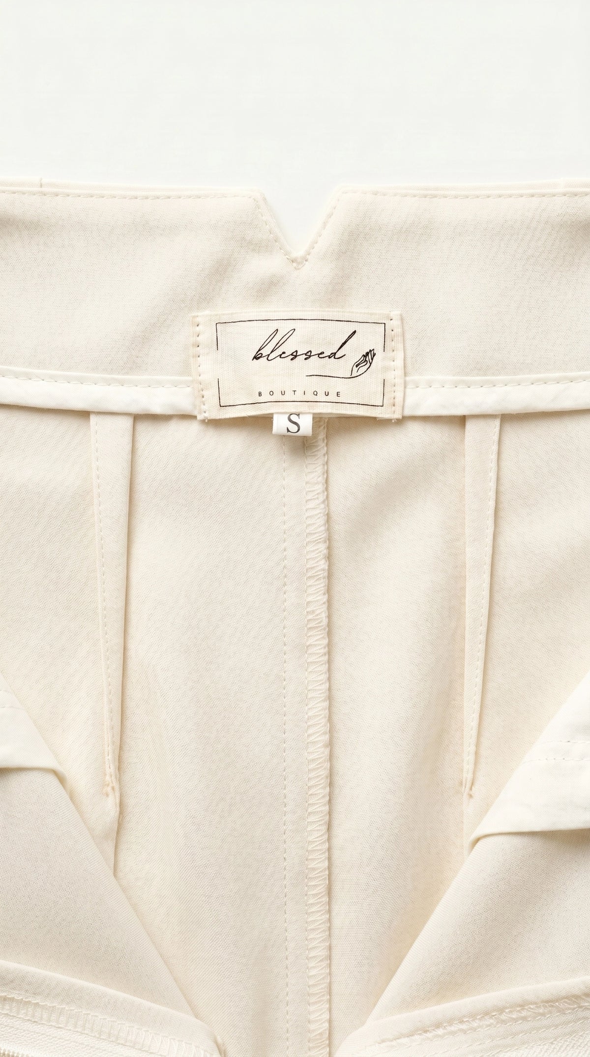 Pantalón Ágata | Sastrería Recta de Cintura Alta | Blanco Marfil