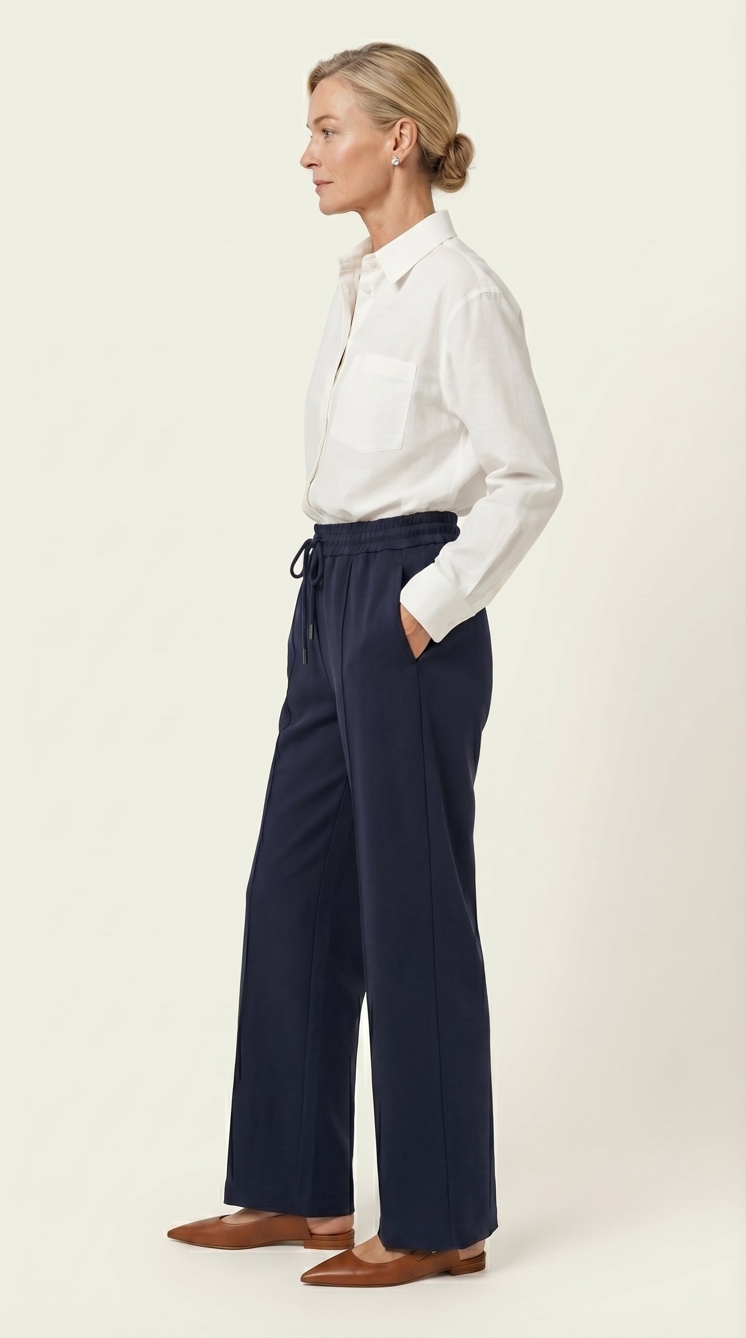Pantalón Largo Siena Sport-Chic | Azul Marino