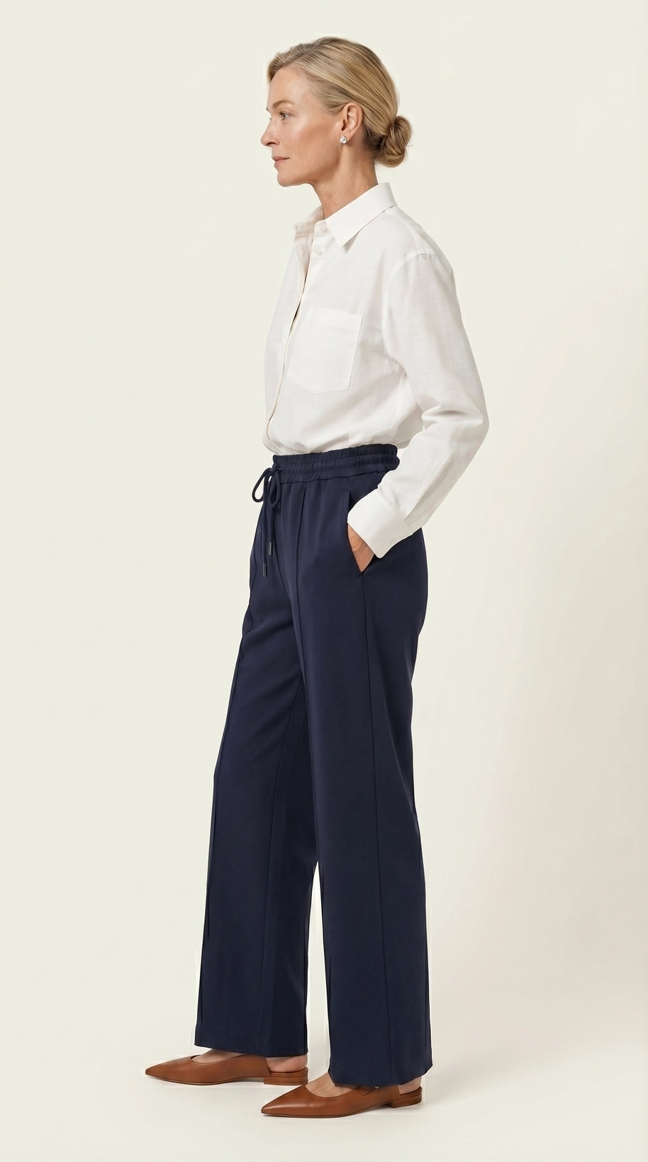 Pantalón Largo Siena Sport-Chic | Azul Marino