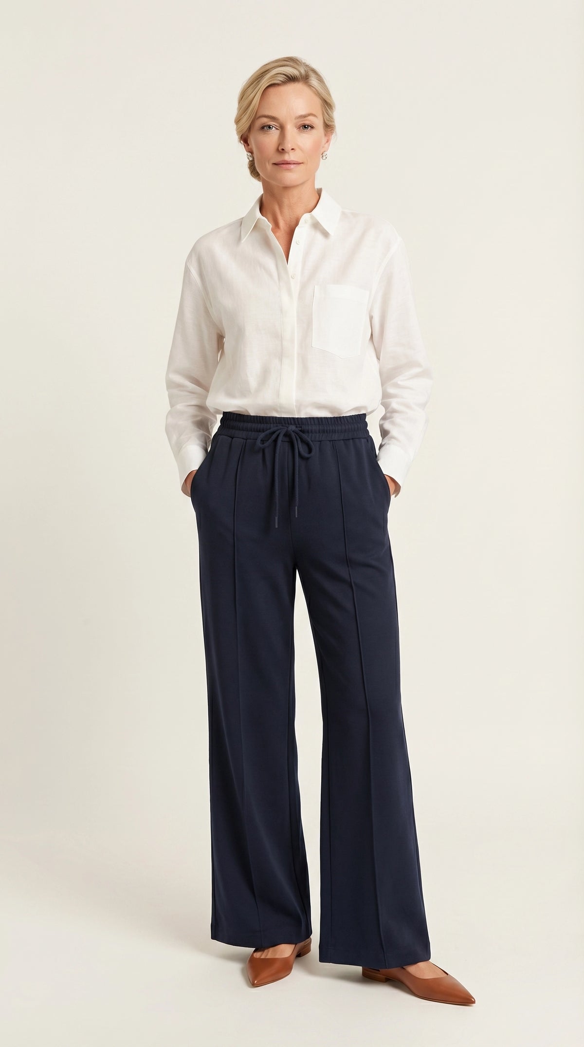 Pantalón Largo Siena Sport-Chic | Azul Marino