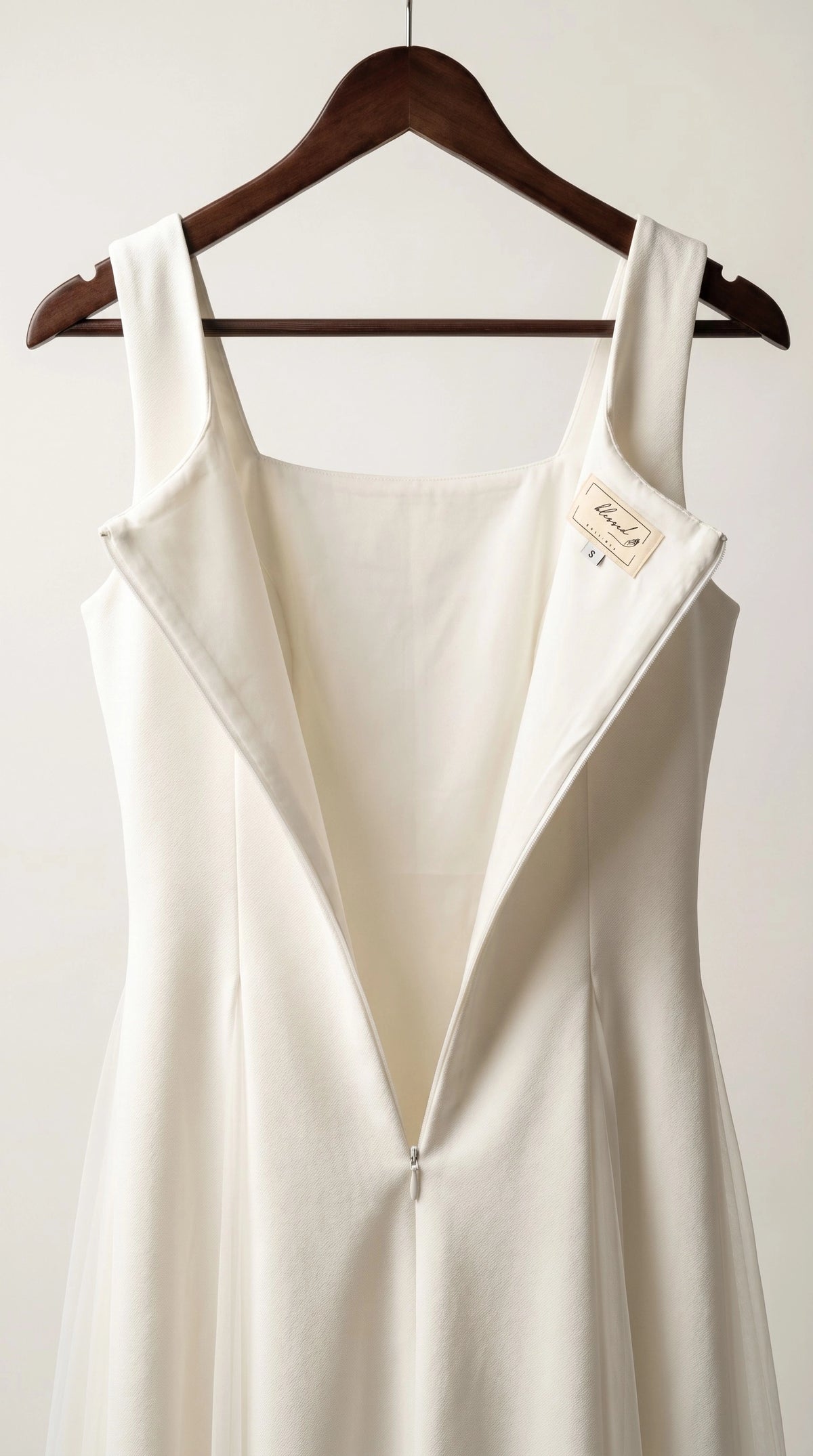 Vestido de fiesta midi Aurora | Blanco Clásico