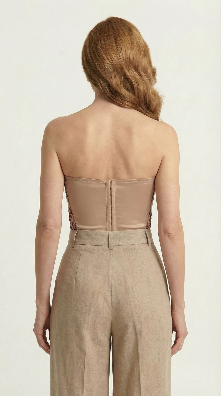 Top Corset Margot | Encaje y Bordado Floral