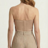 Top Corset Margot | Encaje y Bordado Floral