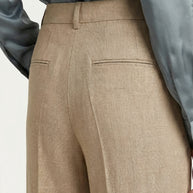 Traje Clásico de Lino Puro Estelle | Beige Perla