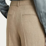 Traje Clásico de Lino Puro Estelle | Beige Perla