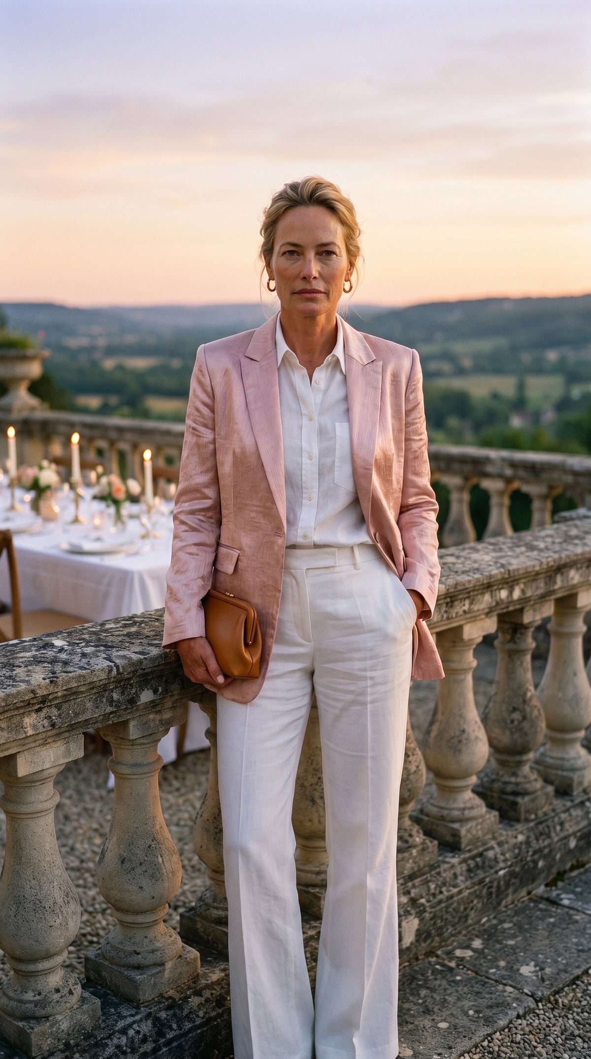 Blazer Cinderella | Sastrería Oversize y Hombro Escultural en Satén Texturizado Mate | Champagne Rose