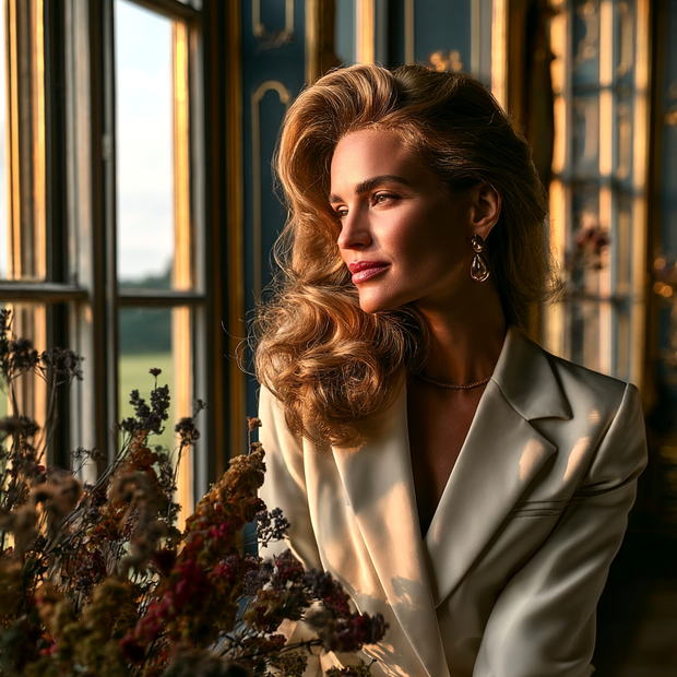 BLAZER SASTRE ÉLISE BEIGE CREMA