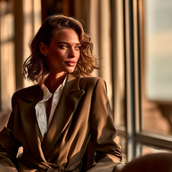 BLAZER CON CINTURÓN VERONA CAFÉ MOCA