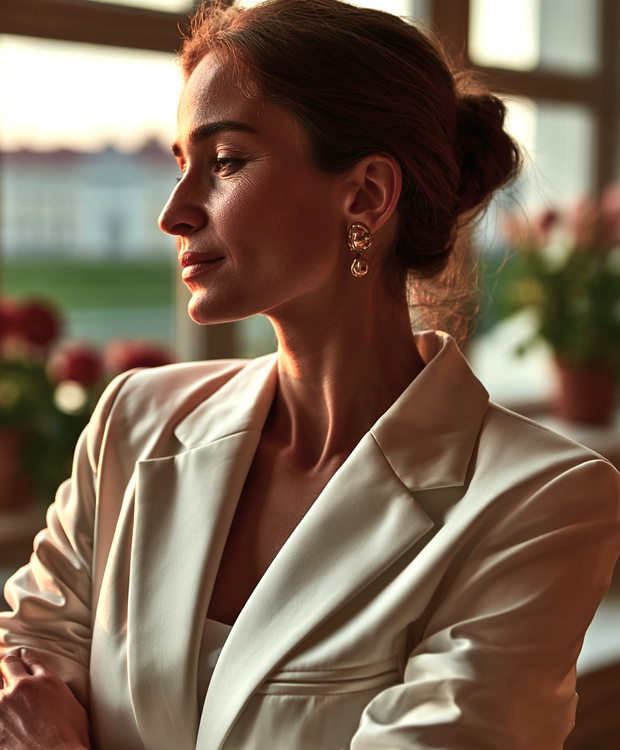 BLAZER SASTRE ÉLISE BLANCO PURO