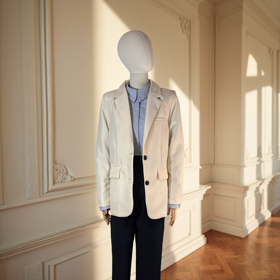 BLAZER SASTRE ÉLISE BLANCO PURO