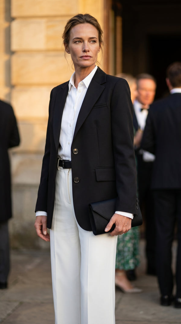 Blazer Élise | Chaqueta Americana Sastre | Negro Clásico