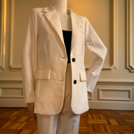 BLAZER SASTRE ÉLISE BEIGE CREMA
