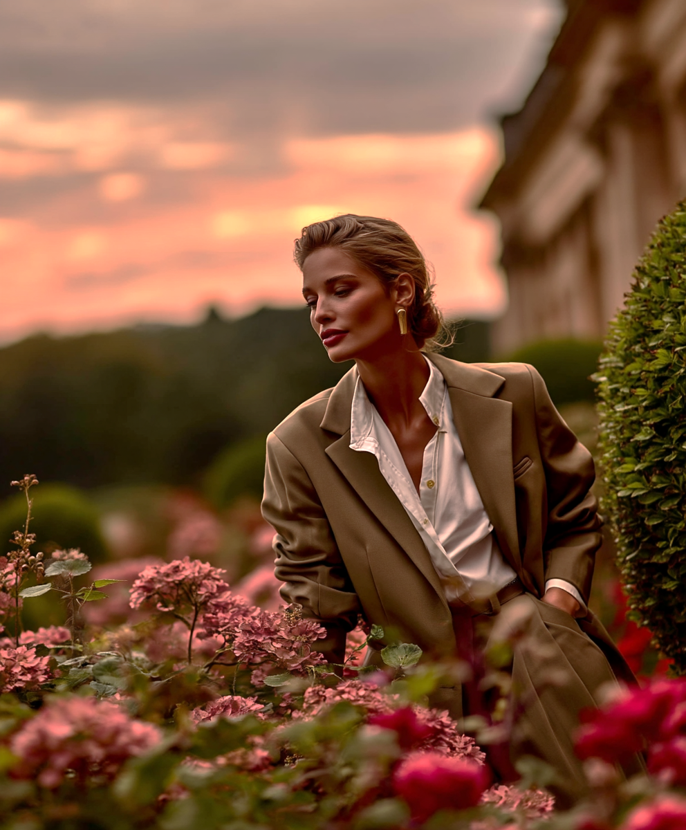 BLAZER SASTRE ÉLISE NUDE CARAMELO