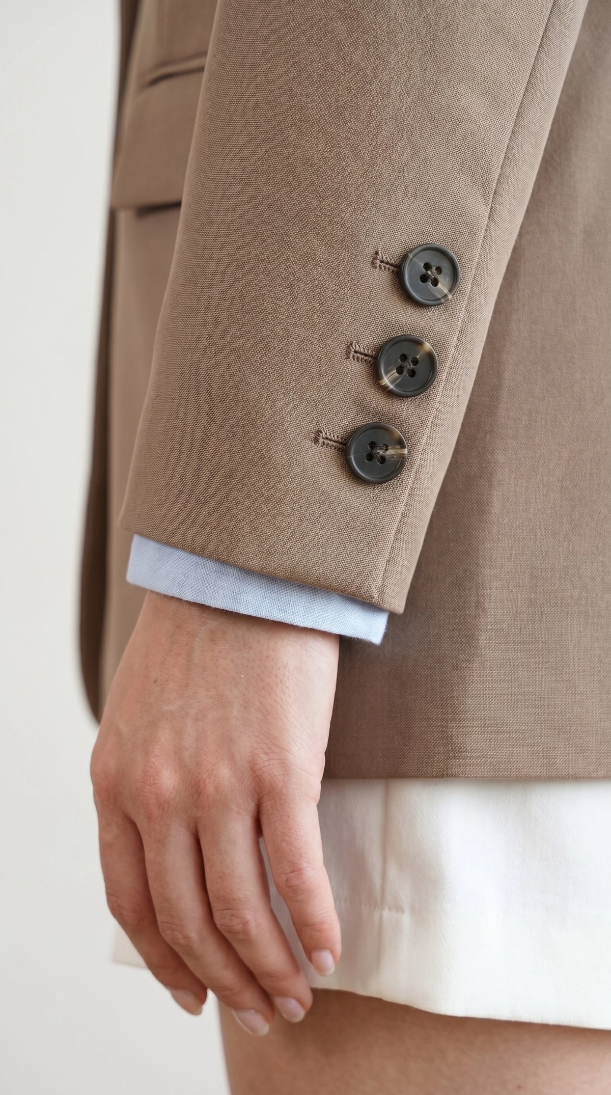 Blazer Élise | Chaqueta Americana Sastre | Nude Caramelo