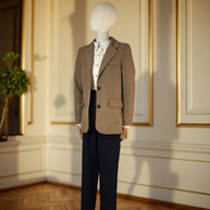 BLAZER SASTRE ÉLISE NUDE CARAMELO