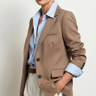 Blazer Élise | Chaqueta Americana Sastre | Nude Caramelo