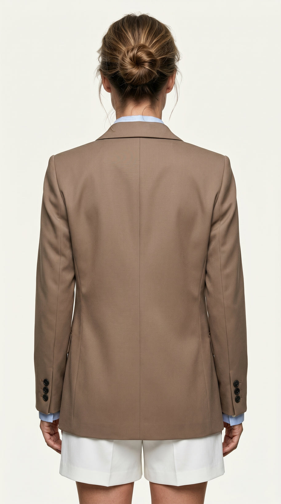 Blazer Élise | Chaqueta Americana Sastre | Nude Caramelo