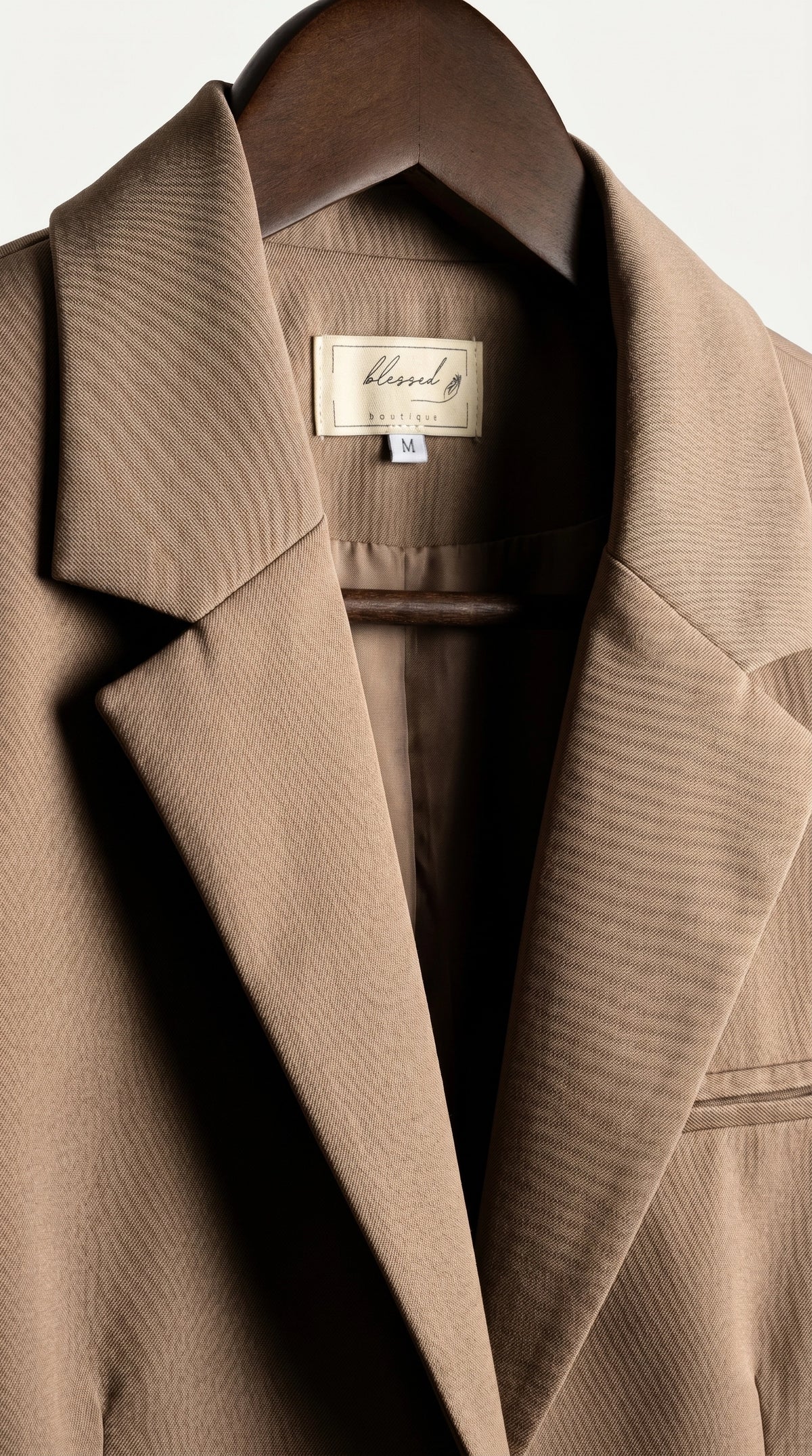 Blazer Élise | Chaqueta Americana Sastre | Nude Caramelo