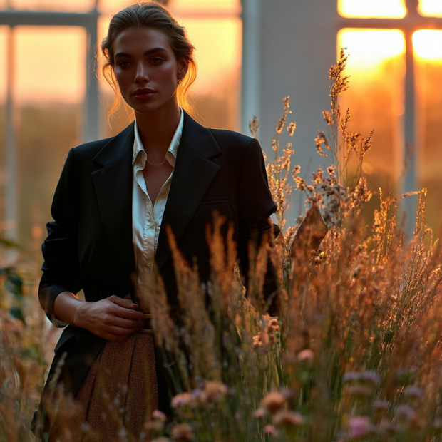 BLAZER SASTRE ÉLISE NEGRO CLÁSICO