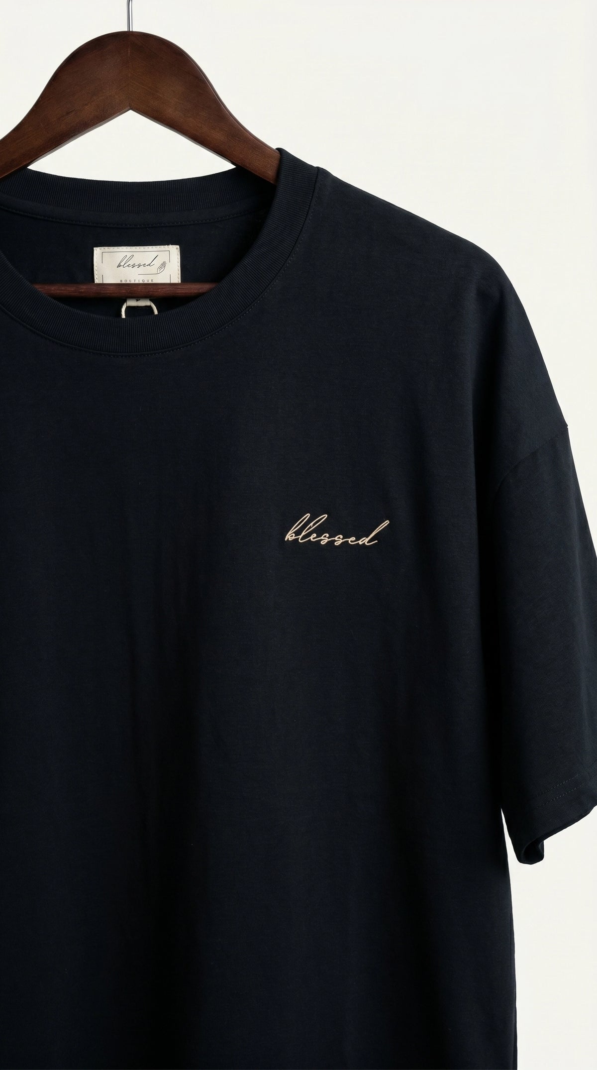 Blusa Camiseta clásica Marie | Negro