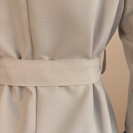 BLAZER CON CINTURÓN VERONA BEIGE CREMA