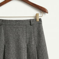 Falda midi plisada Héloïse | Gris Antracita