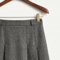 Falda midi plisada Héloïse | Gris Antracita
